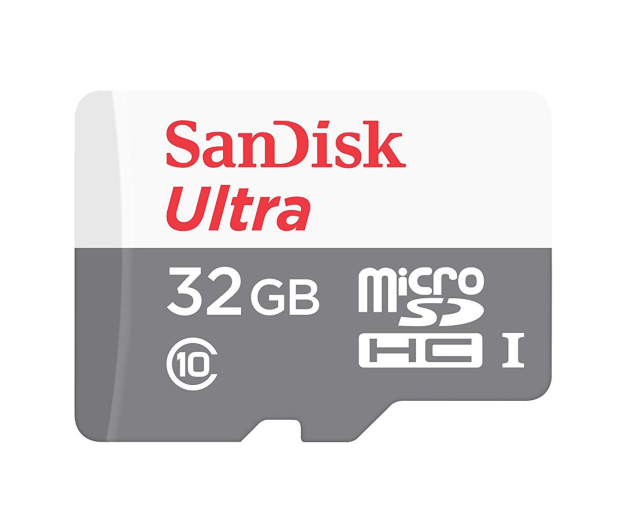 SANDISK MICRO SD 32GB ULTRA (microSD HC) 80MB/s C10 SDSQUNS-032G-GN3MN - 409228 - zdjęcie